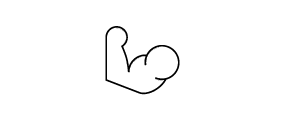 logo d’un bras musclé fléchi