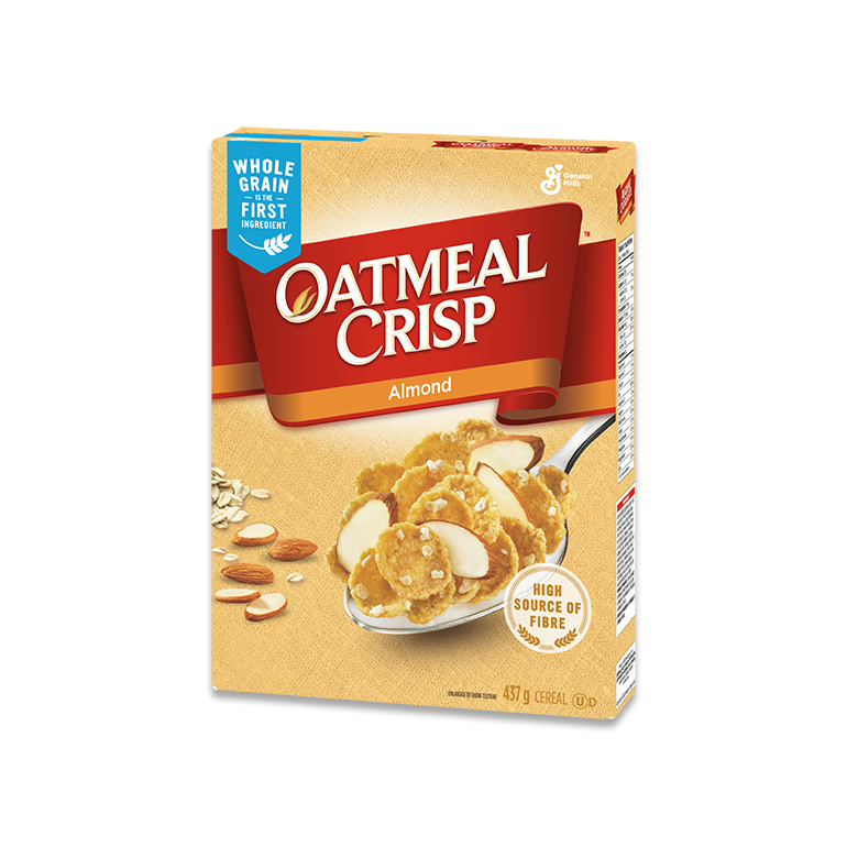 a box of Oatmeal Crisp cereal